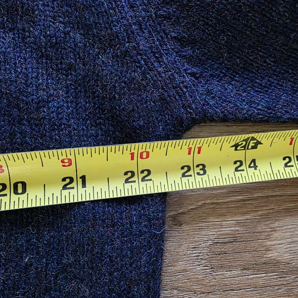 NWT Weymouth Hunt 100% Shetland Wool Cardigan Men's Sz L Navy Blue Ireland